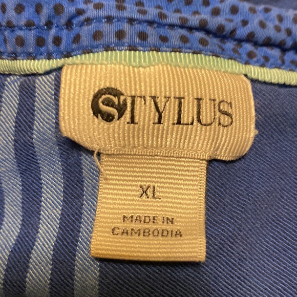 Stylus Blue Plaid Button up Shirt - Picture 2 of 2